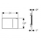 Geberit Sigma 70 przycisk spłukujący 12 cm