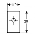 Geberit Duofix zestaw wykończeniowy syfonu podtynkowego stal nierdzewna