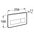 Roca przycisk spłukujący PL3 DUAL antywandal Inox