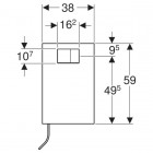Geberit AquaClean płyta ozdobna do spłuczek podtynkowych