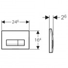 Geberit Delta 51 przycisk spłukujący
