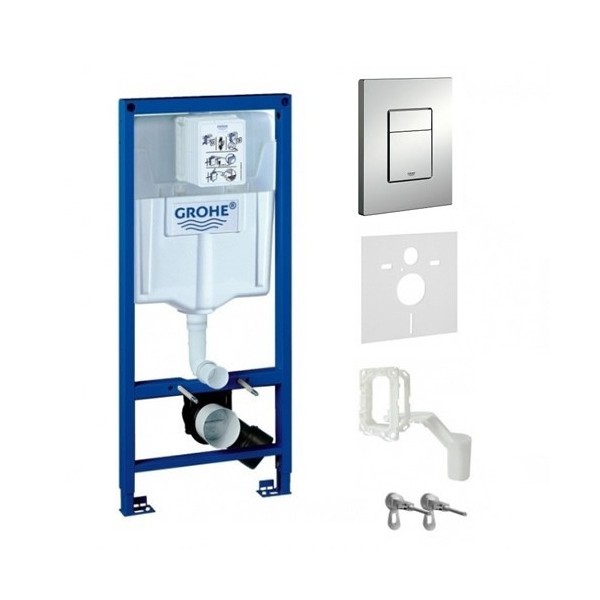 Grohe Rapid SL spłuczka podtynkowa 5w1 chrom mat