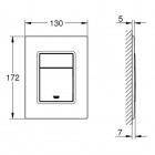 Grohe Rapid SL spłuczka podtynkowa 5w1 mały przycisk chrom