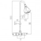 MCM zestaw natryskowy natynkowy z termoregulatorem 9008