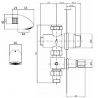 MCM/Daniel zestaw natryskowy podtynkowy z termoregulatorem 9005mix