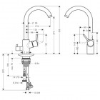 Hansgrohe Talis S Variarc bateria kuchenna z dodatkowym zaworem odcinającym
