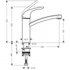Hansgrohe Focus E bateria kuchenna 31780000