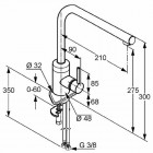 Kludi L-ine bateria kuchenna