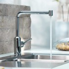 Kludi L-ine bateria kuchenna z wyciąganą wylewką