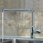 Kludi L-ine bateria kuchenna z wyciąganą wylewką