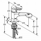 Kludi MX bateria kuchenna z wyciąganą wylewką