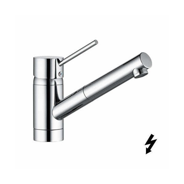 Kludi Scope bateria kuchenna wyciągana wylewka do bezciśnieniowych podgrzewaczy