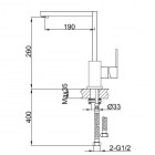 Kohlman bateria kuchenna jednouchwytowa QB140H