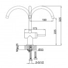 Kohlman bateria kuchenna jednouchwytowa QB140M