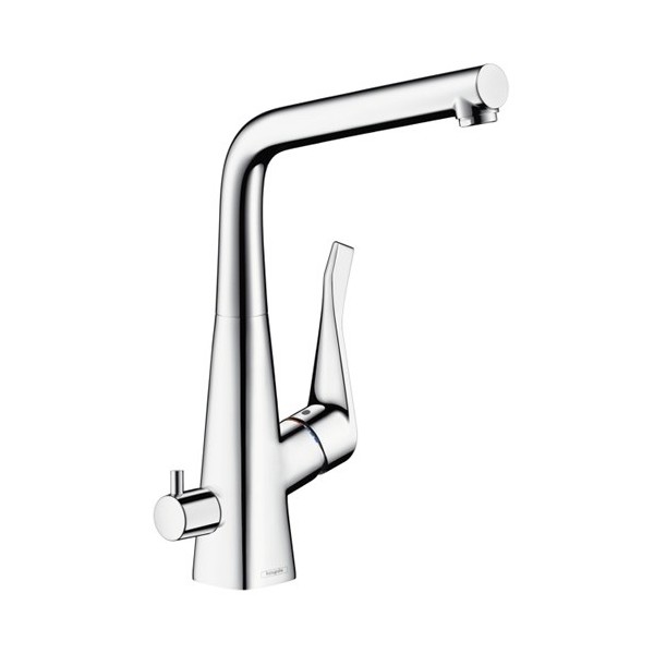 Hansgrohe Metris Select bateria kuchenna z zaworem umożliwiającym podłączenie pralki lub zmywarki