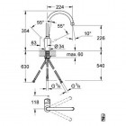 Grohe Concetto bateria kuchenna wysoka do bezciśnieniowych podgrzewaczy wody 31132001