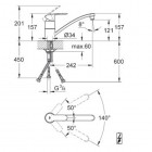Grohe Eurostyle Cosmopolitan bateria kuchenna do bezciśnieniowych podgrzewaczy wody 33984002