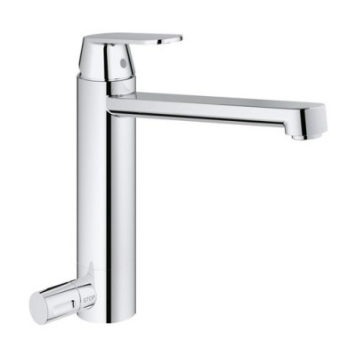 Grohe Eurosmart Cosmopolitan bateria kuchenna wysoka z zaworem odcinającym 30195000