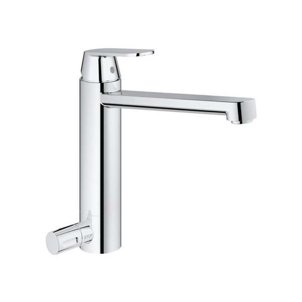 Grohe Eurosmart Cosmopolitan bateria kuchenna wysoka z zaworem odcinającym 30195000