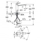 Grohe Eurosmart Cosmopolitan bateria kuchenna wysoka z zaworem odcinającym 30195000