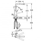 Grohe Eurosmart New bateria kuchenna z wyciąganą wylewką 30270000