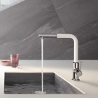 Kludi L-ine S bateria kuchenna z wyciąganą wylewką 408510575