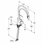 Kludi Bingo Star bateria kuchenna z wyciąganą wylewką 428590578