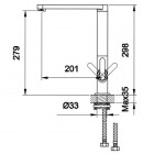 Kohlman bateria kuchenna jednouchwytowa QB140B