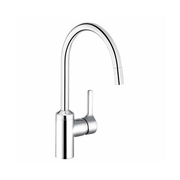 Kludi Bingo Star bateria kuchenna jednouchwytowa z wyciąganą wylewką stal szlachetna