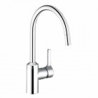 Kludi Bingo Star bateria kuchenna jednouchwytowa z wyciąganą wylewką stal szlachetna