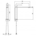 M&Z Lauren bateria kuchenna czarna LRN10601/CZAR