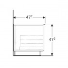 Geberit iCon szafka stojąca szer. 90 cm