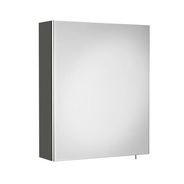 Roca Debba szafka z lustrem 50 cm szary antracyt połysk A856840153