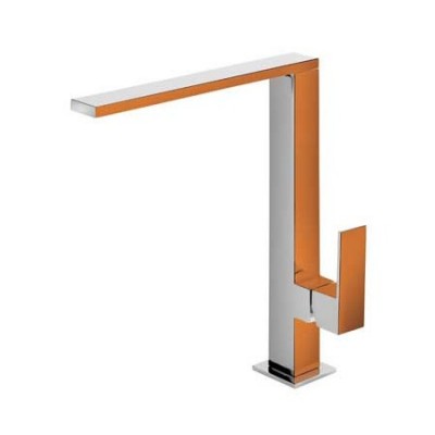 Tres Cuadro Exclusive bateria kuchenna Colors pomarańczowy/chrom 106486NA