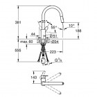 Grohe Eurostyle Cosmopolitan bateria kuchenna 31482003