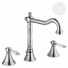 Gaboli Luigi Armonia bateria umywalkowa 3-otworowa retro chrom