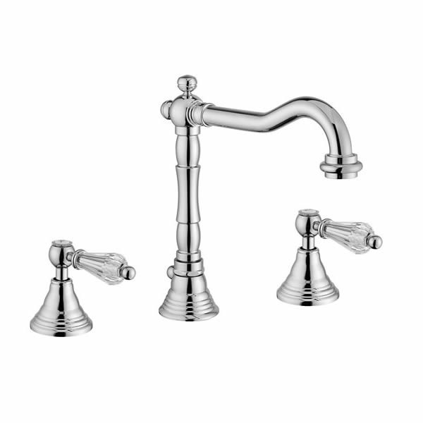 Gaboli Luigi Armonia Swarovski bateria umywalkowa 3-otworowa retro