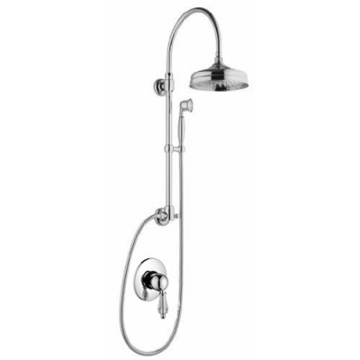 Gaboli Luigi Imperial Swarovski kolumna natryskowa z baterią podtynkową retro