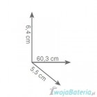 Gedy Sissi wieszak na ręcznik 60 cm złoty