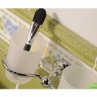 Sapho Diamond kubek szklany podwójny chrom