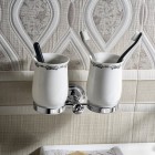 Sapho Astor kubek ceramiczny podwójny chrom