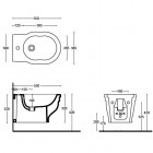 Althea Royal bidet wiszący