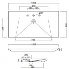 Olympia Impero umywalka 100x52 cm 82KRSS