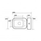 Kerasan Waldorf dolnopłuk z rurą spustową