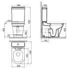 Sapho Antik kompakt WC