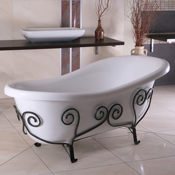 Balexim wanna retro wolnostojąca w oplocie metalowym 169 cm