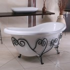 Balexim wanna retro wolnostojąca w oplocie metalowym 169 cm