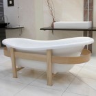 Balexim wanna retro wolnostojąca w oplocie drewnianym 169 cm