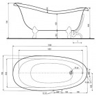 Sanitplast wanna retro Rectime 160 cm