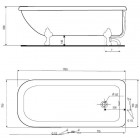 Sanitplast wanna retro Victoria 170 cm